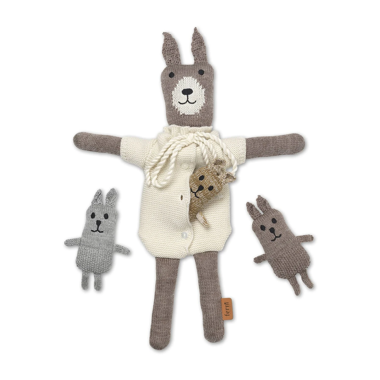 Ferm LIVING Lee Merino Rabbit Family 1 Ferm LIVING Lee Merino Rabbit Family