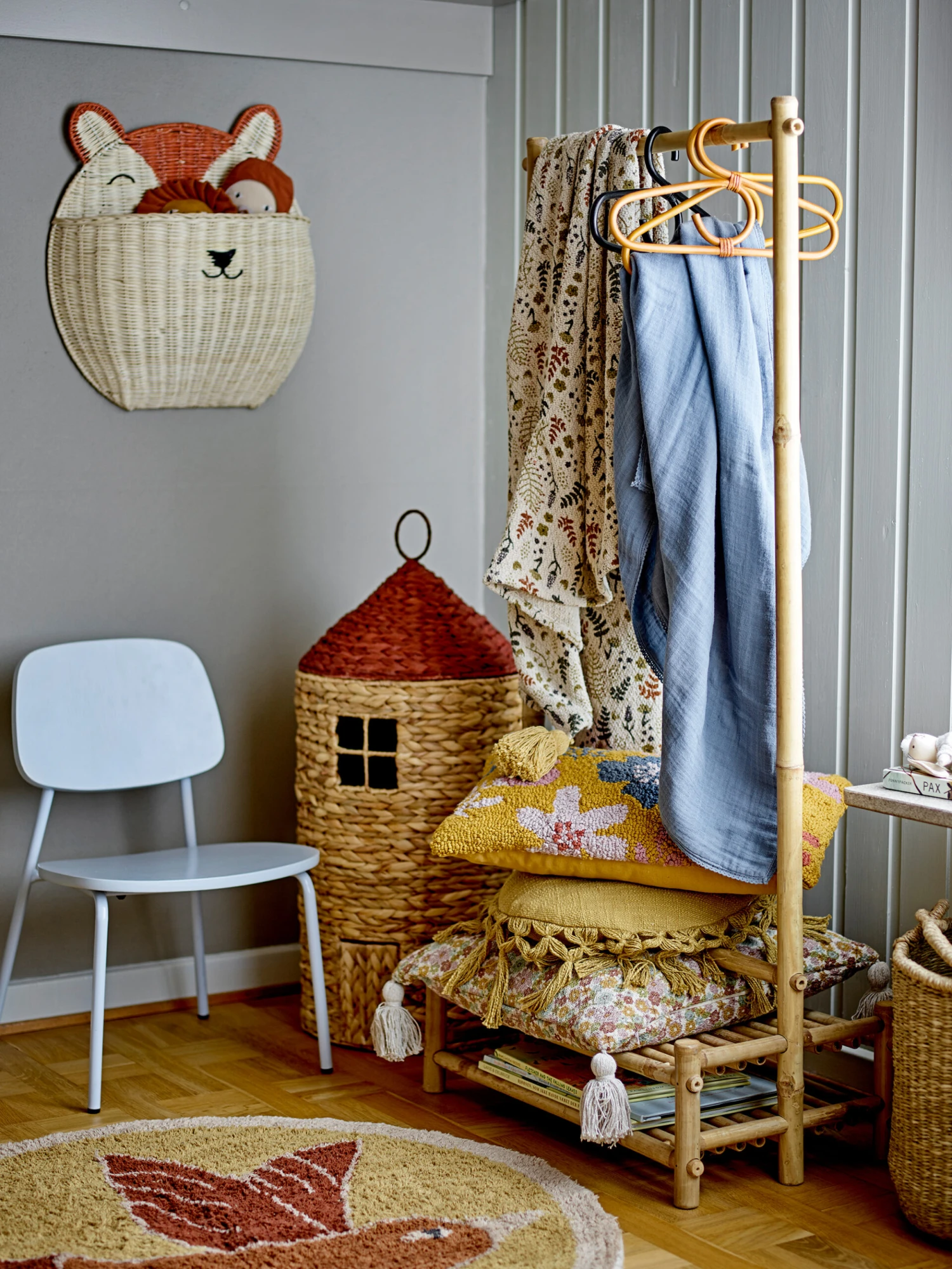 Bloomingville Gerti Wandmand 44x47x13 Cm 3 Bloomingville Gerti Wandmand 44x47x13 Cm - Afbeelding 3